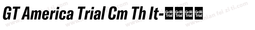 GT America Trial Cm Th It字体转换
